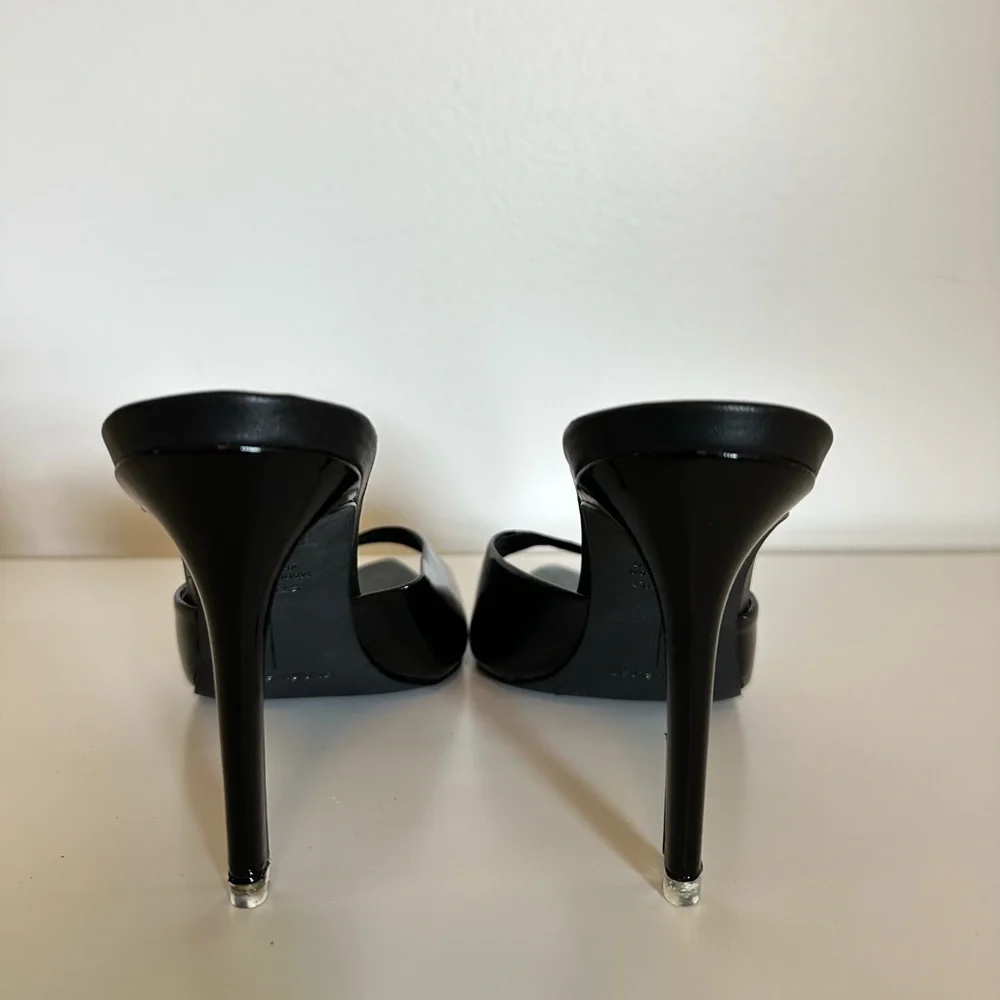 Black Suede Studio | Brea Mule Black Patent | 39.5 EU (Runs Small - see listing) - Picture 3 of 13